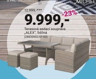 TERASOVÁ SEDACÍ SOUPRAVA ALEX
