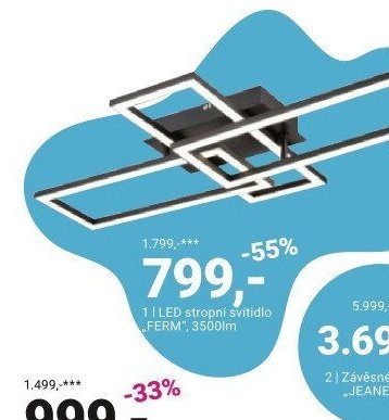 LED stropní svítidlo FERM