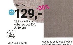 Ploše tkaný koberec ALEX