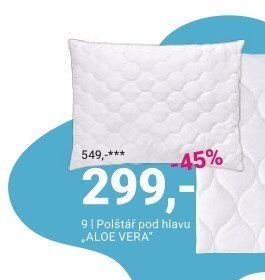 Polštář pod hlavu ALOE VERA