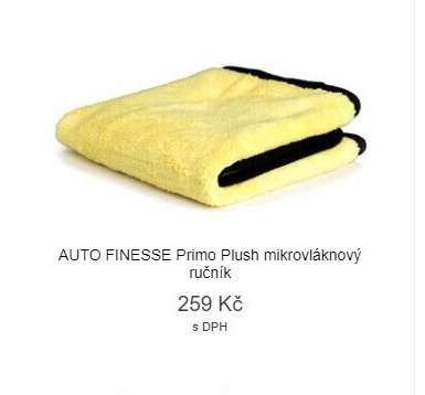 AUTO FINESSE Primo Plush mikrovláknový ručník