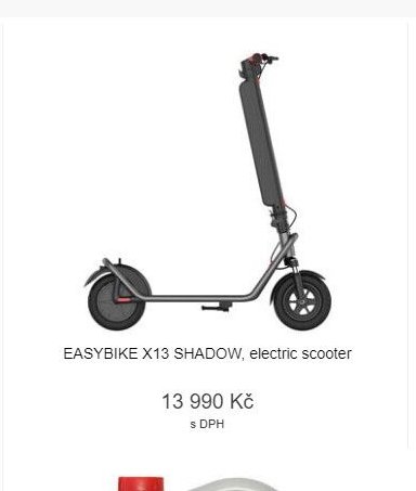 EASYBIKE X13 SHADOW, electric scooter