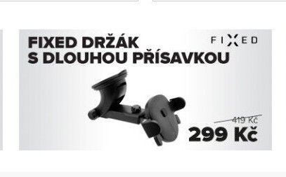 Fixed držák s dlouhou přísavkou