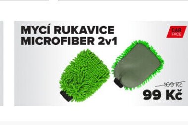 Mycí rukavice microfiber 2v1