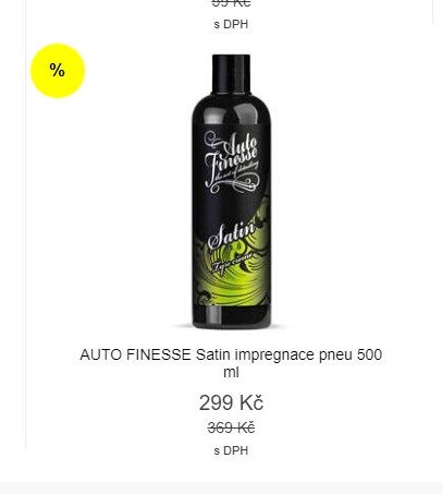 Auto Finesse Satin impregnace pneu 500 ml
