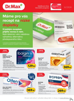 aktuální leták Dr. Max 1.6.2024-30.6.2024
