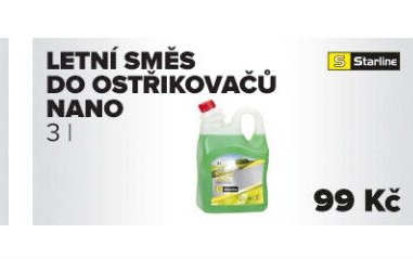 Letní směs do ostřikovačů NANO 3 l