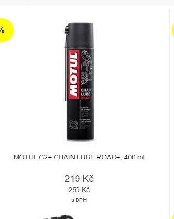 MOTUL C2+ CHAIN LUBE ROAD+, 400 ml