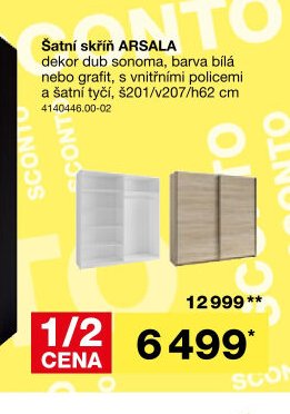 Šatní skříň ARSALA - Jysk aktualniletaky.eu