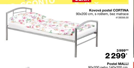 Kovová postel CORTINA - Jysk aktualniletaky.eu