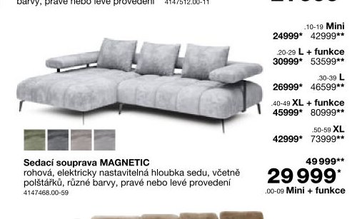 Sedací souprava MAGNETIC - Jysk aktualniletaky.eu