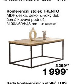 Konferenční stolek TRENTO - Jysk aktualniletaky.eu