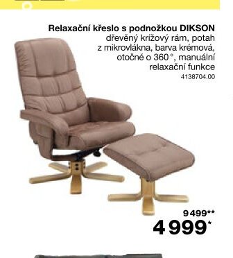 Relaxační křeslo s podnožkou DIKSON - Jysk aktualniletaky.eu