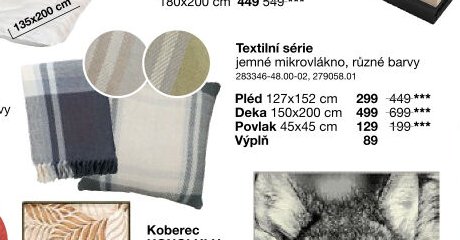 Textilní série - Jysk aktualniletaky.eu