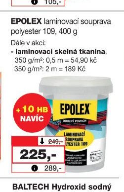 EPOLEX laminovací souprava polyester 109, 400 g - Barvy a laky drogerie aktualniletaky.eu