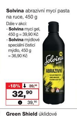 Solvina abrazivní mycí pasta na ruce - Barvy a laky drogerie aktualniletaky.eu