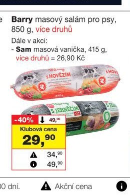 Barry masový salám pro psy - Barvy a laky drogerie aktualniletaky.eu