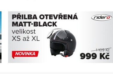 Přilba otevřená MATT-BLACK