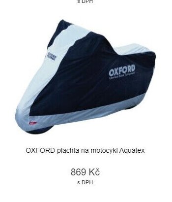 OXFORD plachta na motocykl Aquatex