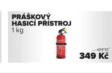 PRÁŠKOVÝ HASICÍ PŘÍSTROJ 1 kg