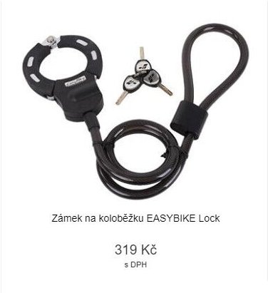 Zámek na koloběžku EASYBIKE Lock