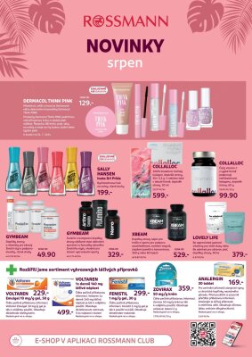 ROSSMANN leták - Novinky srpen strana 1