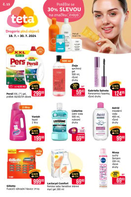aktuální leták Teta drogerie 18.7.2024-30.7.2024