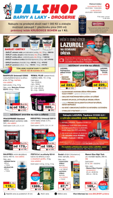 aktuální leták Barvy a laky drogerie 20.7.2024-9.8.2024