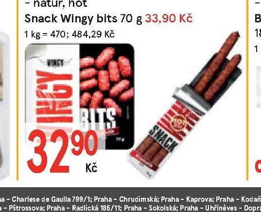 Snack Wingy 70 g - Žabka aktualniletaky.eu