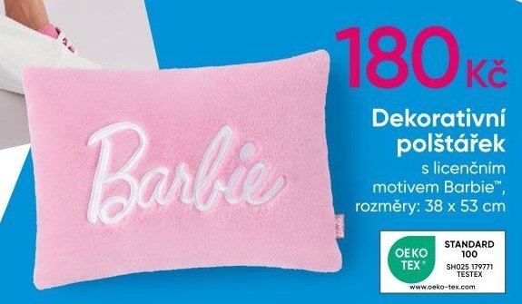 Dekorativní polštářek s licenčním motivem Barbie - PEPCO aktualniletaky.eu
