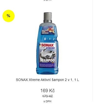 SONAX Xtreme Aktivní šampon 2 v 1, 1 L