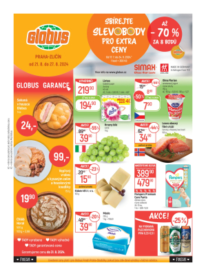 aktuální leták Globus 21.8.2024-27.8.2024