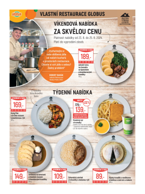 aktuální leták Globus 21.8.2024-27.8.2024