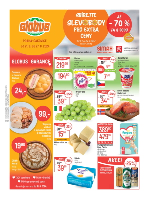 aktuální leták Globus 21.8.2024-27.8.2024