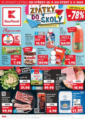 aktuální leták Kaufland 28.8.2024-3.9.2024