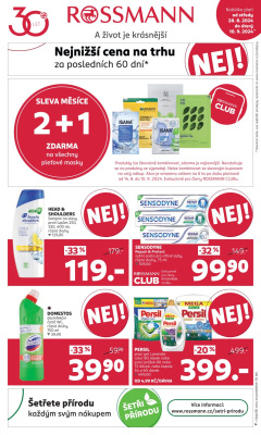 aktuální leták ROSSMANN drogerie 28.8.2024-10.9.2024