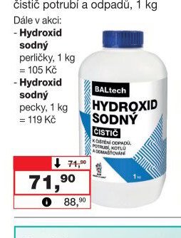 BALTECH Hydroxid sodný čistič potrubí - Barvy a laky drogerie aktualniletaky.eu