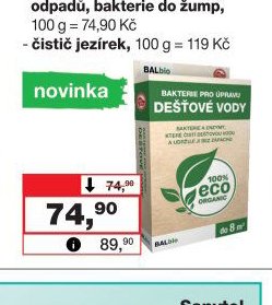 BALBIO bakterie na úpravu dešťové vody - Barvy a laky drogerie aktualniletaky.eu