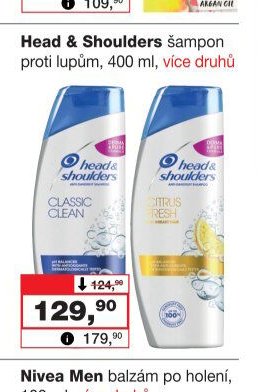 Head & Shoulders šampon proti lupům, 400 ml - Barvy a laky drogerie aktualniletaky.eu