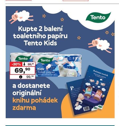 Tento Kids toaletní papír - Barvy a laky drogerie aktualniletaky.eu