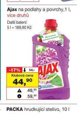 Ajax na podlahy a povrchy, 1 l - Barvy a laky drogerie aktualniletaky.eu