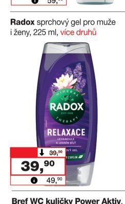 Radox sprchový gel - Barvy a laky drogerie aktualniletaky.eu