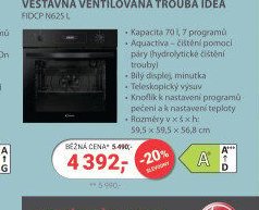 Vestavná ventilovaná trouba Candy FIDCP N625 L - Planeo aktualniletaky.eu