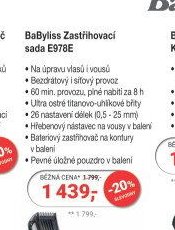 Babyliss Zastřihovač sada E978E - Planeo aktualniletaky.eu