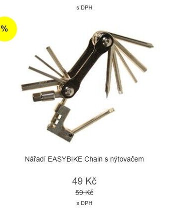 Nářadí EASYBIKE Chain s nýtovačem