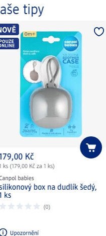Canpol babies silikonový box na dudlík šedý, 1 ks - dm drogerie aktualniletaky.eu