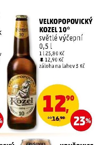 Velkopopovický Kozel 10* světlé výčepní 0,5 l - Penny Market aktualniletaky.eu