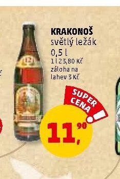 Krakonoš světlý ležák 0,5 l - Penny Market aktualniletaky.eu
