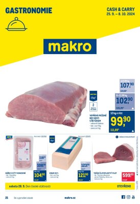 aktuální leták Makro 25.9.2024-8.10.2024