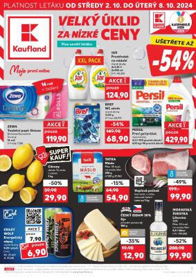 aktuální leták Kaufland 2.10.2024-8.10.2024